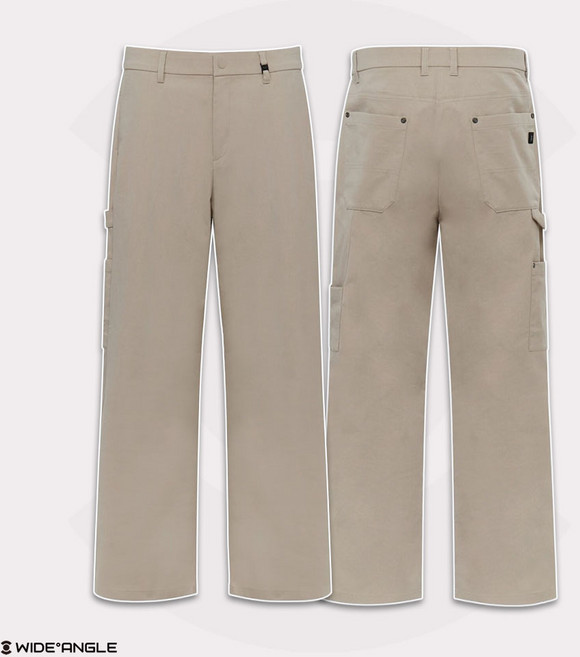 와이드앵글 남성 골프웨어 남자 골프 캐주얼 면 바지 카펜터 세미와이드 팬츠 WMP26372