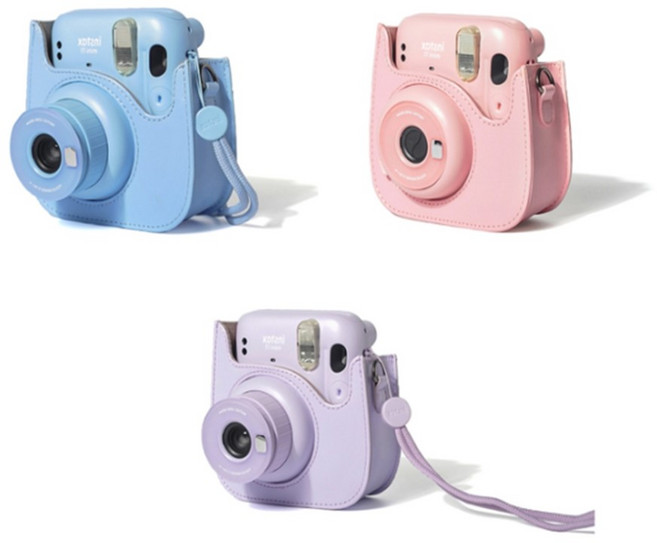 폴라로이드 카메라 가방 인스탁스 미니11 가죽 케이스, 상품선택, 1개