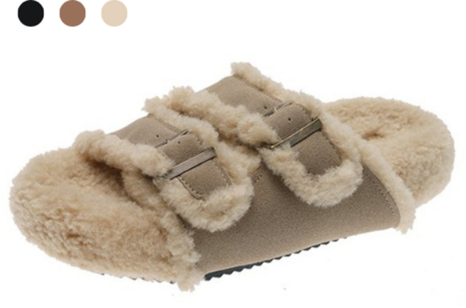 페조 여성 기모 슬리퍼 양털 뽀글이 실내화 PZSL-JAM-7366