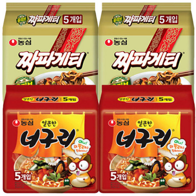 짜파게티+얼큰한너구리 (총 ), 20개