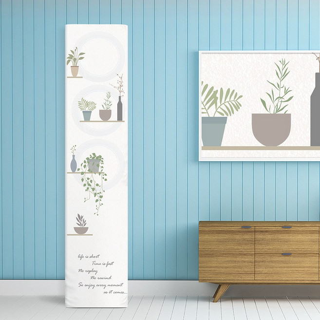 스탠드형 LG듀얼전용 에어컨커버_보관커버 에어콘덮개 무풍 삼성 엘지, 풀잎정원