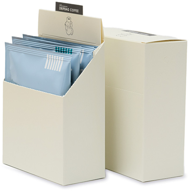 (DB_07)미스터빈 드립백 포장박스(5개입용) 10개- 미색 무지, 1개, 10개