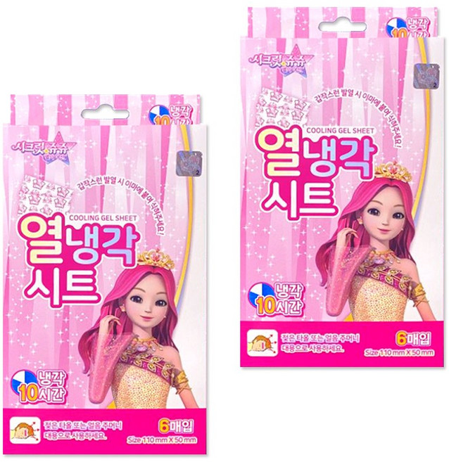 아텍스 시크릿쥬쥬 열냉각시트, 6개입, 2개