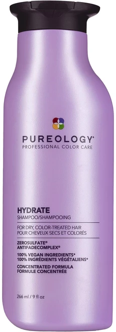 Pureology Hydrate Shampoo - For Dry or Color Treated Hair Moisturizing Shampoo For Hydration & Soft, 1개, 266ml - 쿠팡