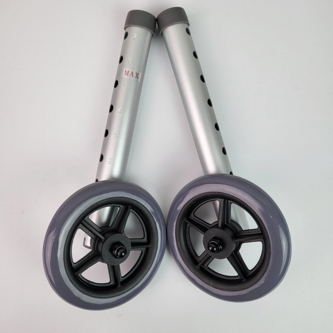 접이식 노인보행기 12cm 바퀴다리 실내용 환자용워커 7단 직경 28mm 부품교체, 1세트