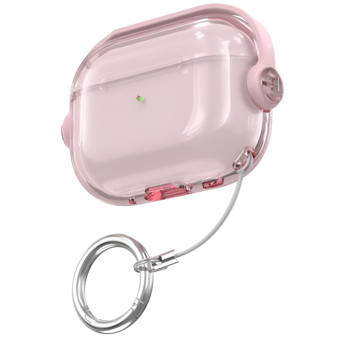 핏어팻 분실방지 헤드폰 에어팟 투명 TPU 케이스, 핑크, 에어팟 프로 3세대