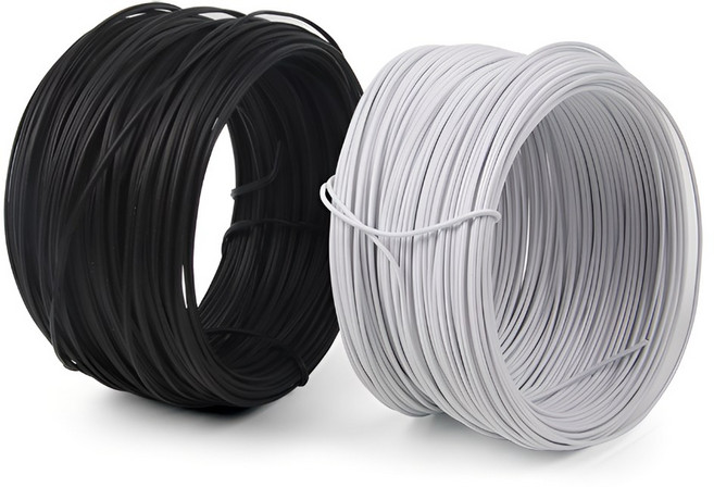 PVC 철사끈 포장 빵끈 케이블 전선정리 85m, 1개, 블랙