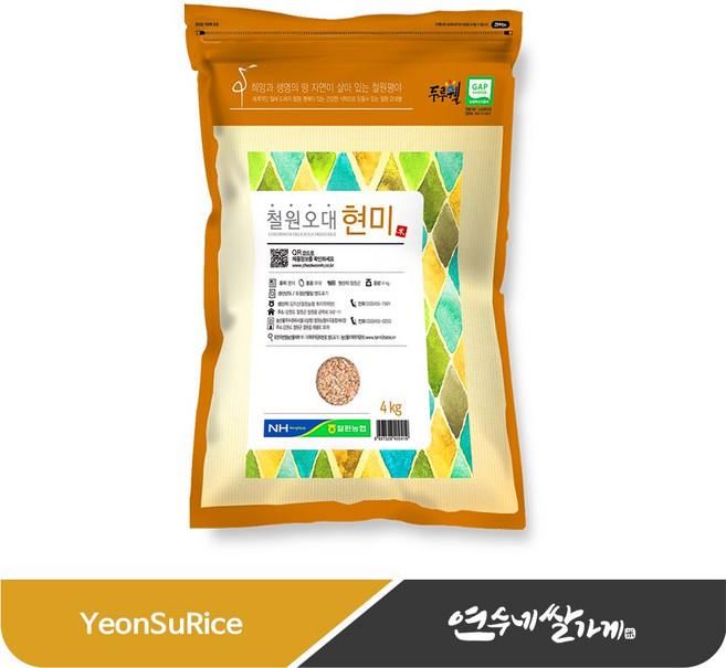 철원농협 철원오대현미, 4kg, 1개