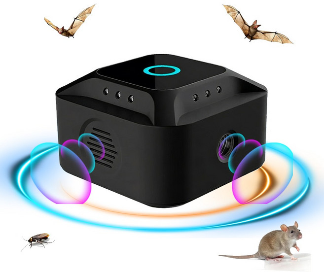 초음파 해충퇴치기 가변주파수 해충퇴치기 고출력 해충퇴치기 쥐 바퀴벌레 개미좀벌레 모기 초강력 해충퇴치기, D215(블랙)