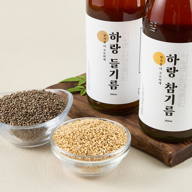 [NO벤조피렌] 백프로 통들깨 신선 고소 들기름, 1개, 350ml