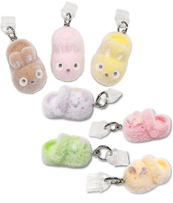 MDC 슬리퍼 크록스 모양 충전단자 먼지마개 아이폰 갤럭시용 / 이물질 차단 보호캡, C타입 퍼플, 1개