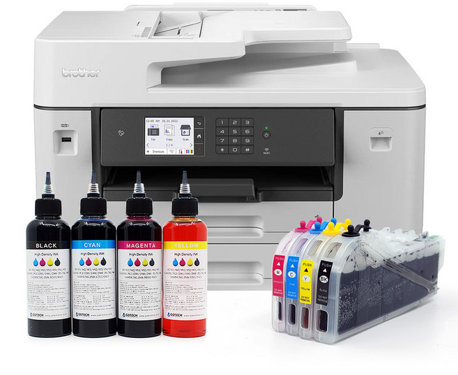 브라더 MFC-J3940DW A3 팩스 복합기 대용량 리필카트리지 포함