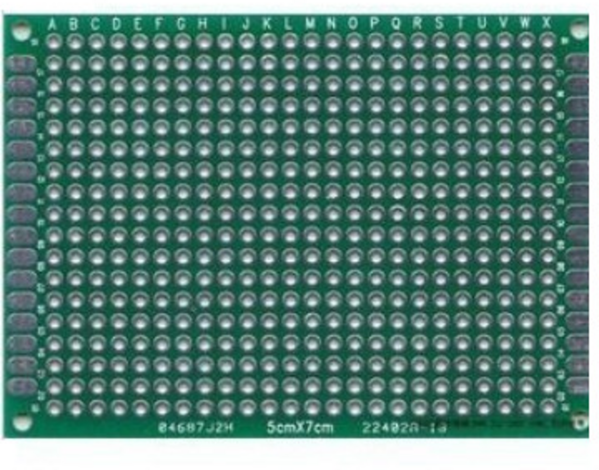 아두이노 PCB 만능기판 단면 5X7CM 2.54mm, 1개