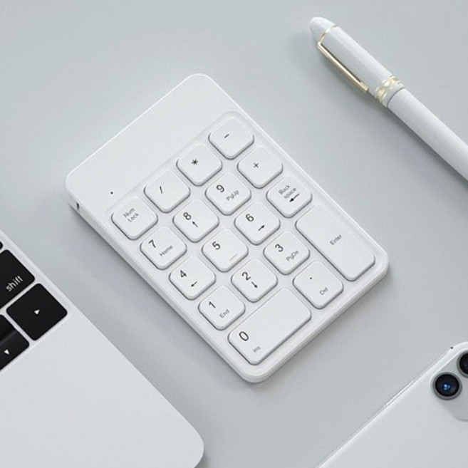 BOW 번호 숫자 무선 키보드, 제조사축, 무선(USB)/화이트
