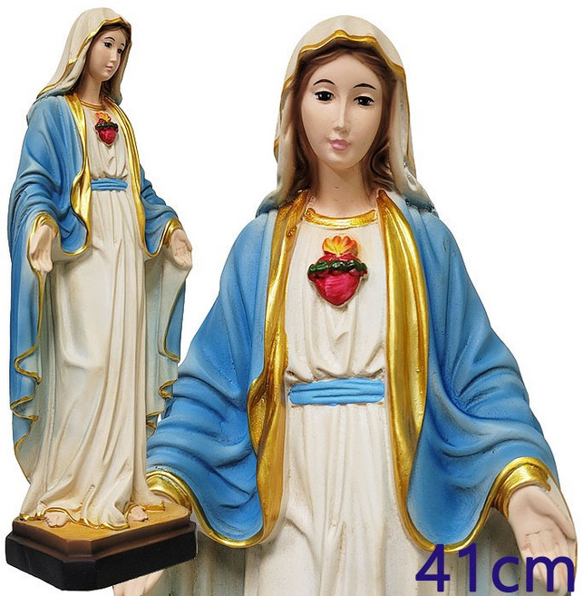 가톨릭천주교성물 성모상 성모성심 우드컬러, 1개