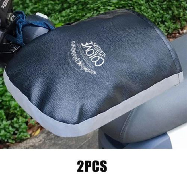 오토바이 열선토시 발열장갑 Colove 방수 핸들 바 머프 손 보호대 겨울 방풍 두꺼운 따뜻한 열 모바일 장갑, 2)Colove B