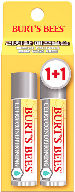 버츠비 모이스춰 라이징 립밤 듀오팩 1+1, 1개