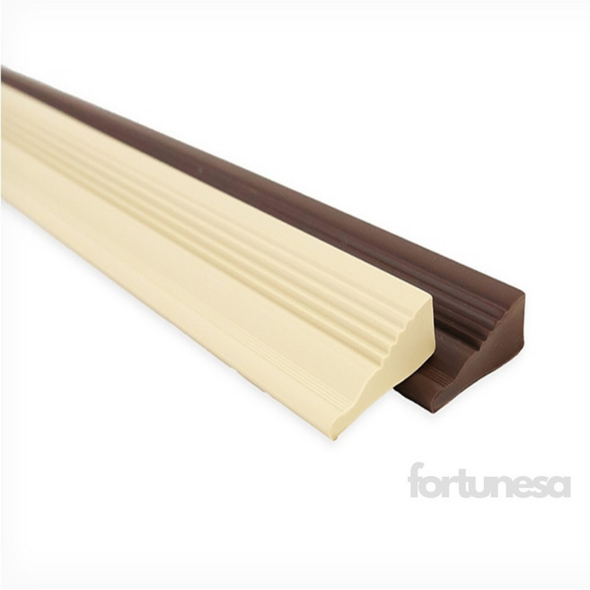 포춘사 문턱 받침대 0.8cm 2개입 현관문턱마감재, 베이지