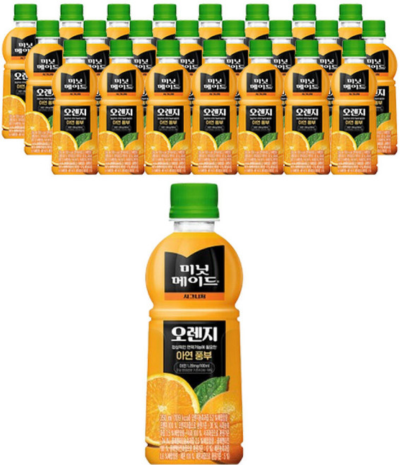 미닛메이드 시그니처 오렌지 350ml 24 jh유통, 미닛메이드 시그니처 오렌지, 350ml, 24개 jh유, 1.5L