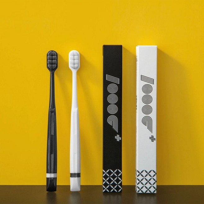 일본 초미세모 성인용 칫솔 미세모 일회용 작은, 2개 개별포장, 1개, 1개입