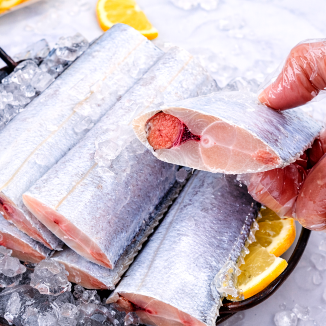 HACCP인증 프리미엄 두툼한 토막 손질 갈치, 5개, 200g (3토막)