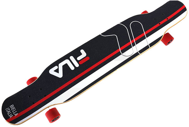 FILA 휠라정품 46인치 롱보드 댄싱롱보드 스케이트보드 캐나다 단풍나무, FILA 46 STRIPES, 1개