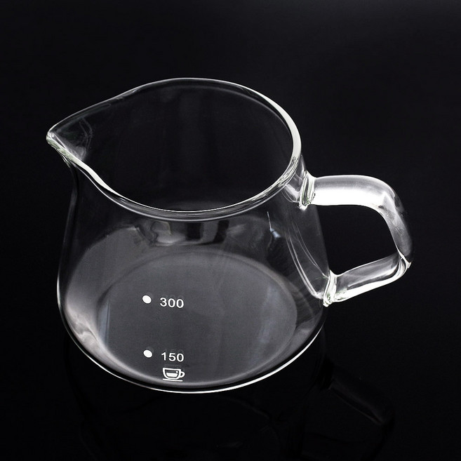 300ml 핸드드립커피서버 내열유리저그 커피비커