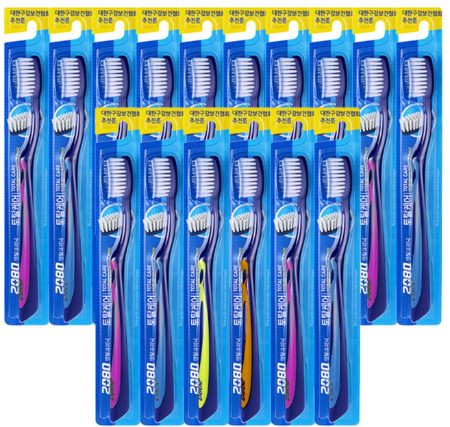 2080 토탈케어 미세모 칫솔, 1개입, 16개