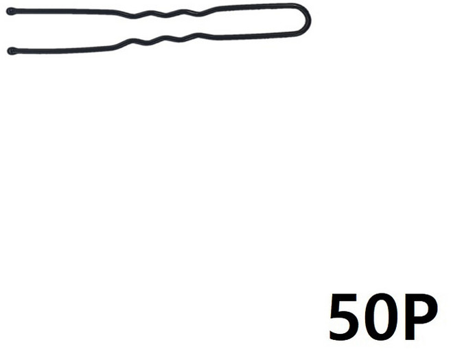 U자핀 유핀 6cm 50개 고정핀 머리핀 헤어 실핀 올림머리 업스타일 스타일링 면접