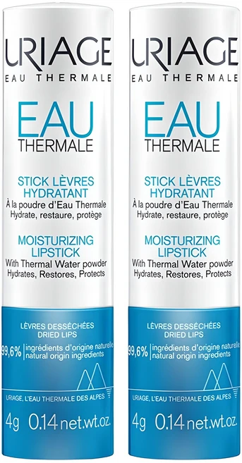 유리아쥬 오 떼르말 스틱 레브르 립밤, 무색, 4g, 2개 - 쿠팡