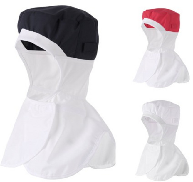 챙없는 쿨기능 마스크고리 위생모자(어깨덮는형) (JHC3224) 위생복모자 위생복 위생모자 위생모