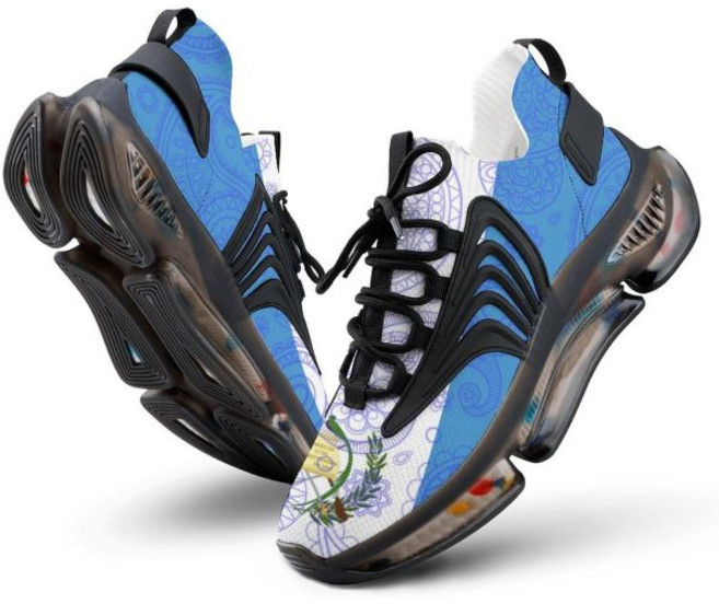 과테말라 국기 페이즐리 패턴 웃긴 남성 운동화 가벼운 러닝화 테니스화, 8여성/6남성（EUR39）