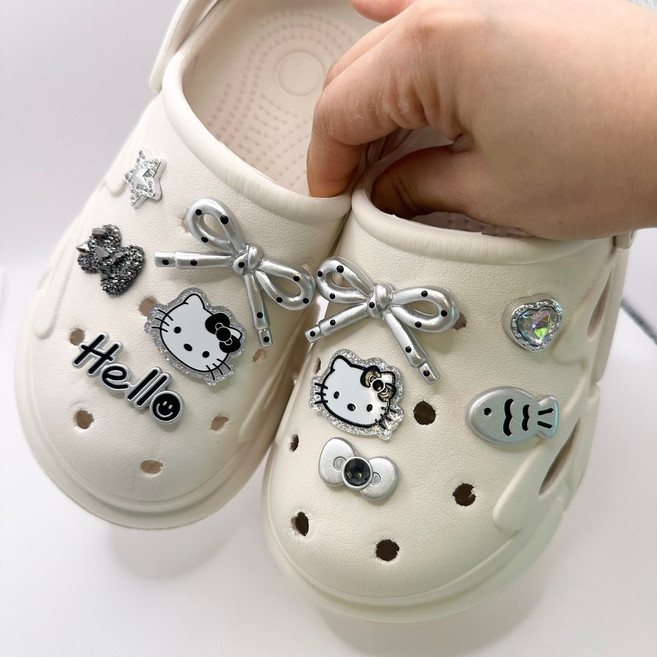 MPACK 블랙 리본 고양이 악세사리 파츠 10P