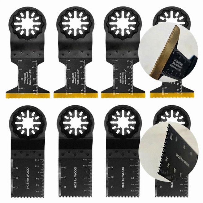 BINSTORE 스타락 멀티커터날 만능 컷터 보쉬 마끼다 호환 메탈용 우드용 8개입, 8개