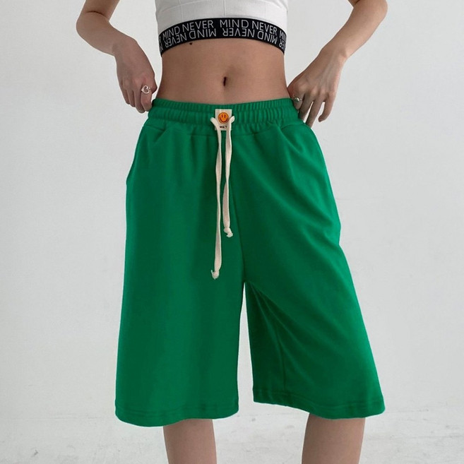 댄마샵 스마일 포인트 5부 반바지 방송댄스복 줌바댄스복 에어로빅복