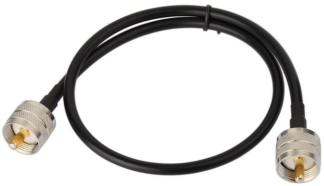 슈퍼배트 UHF 남성 PL-259에서 PL-259 저손실 디지털 동축 점퍼 케이블 5피트 RG58 HAM 및 CB 라디오 안테나 분석기 더미 로드 SWR 미터, 2ft RG58 Cable