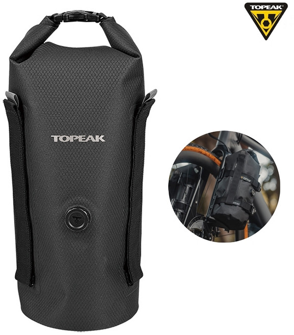 토픽 포크 드라이백 4L 사이드 가방, 1개, 블랙