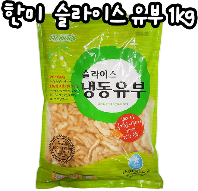 푸드드림 한미 냉동슬라이스 유부 1kg, 1개, 1개입