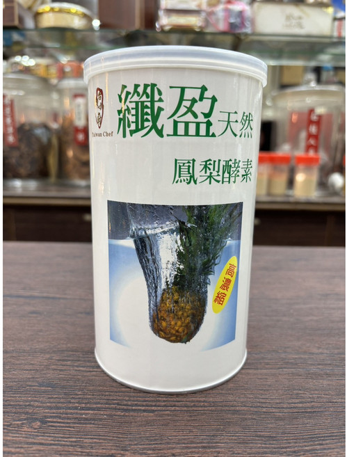 Taiwan Chef 纖盈鳳梨酵素 600g 高纖配方 促進消化 維持健康體態, 1個