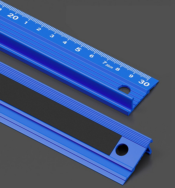 알루미늄 직자 30cm 직선자 측정 쇠자 철자, 1개