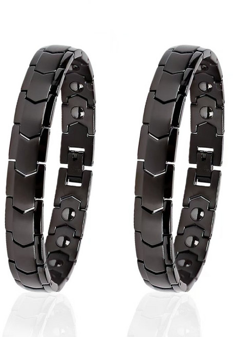 After Sea 도자기건강 팔찌 건강 자석 팔찌 에너지 팔찌 (레귤레이터 1매 증정), 2개