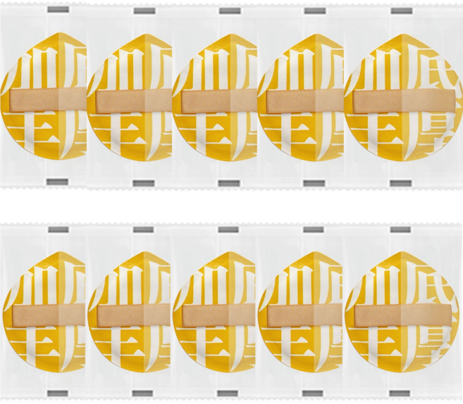 다모올 쿠션퍼프 대용량 10개입 쫀쫀 밀착 메이크업 퍼프(아기궁둥이 퍼프), 10개, 퍼프