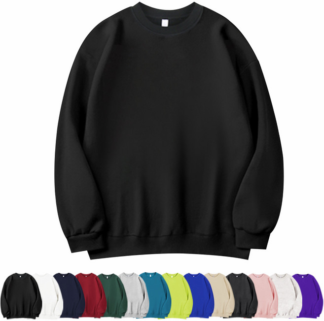 베이직 기본 무지 오버핏 맨투맨 티셔츠