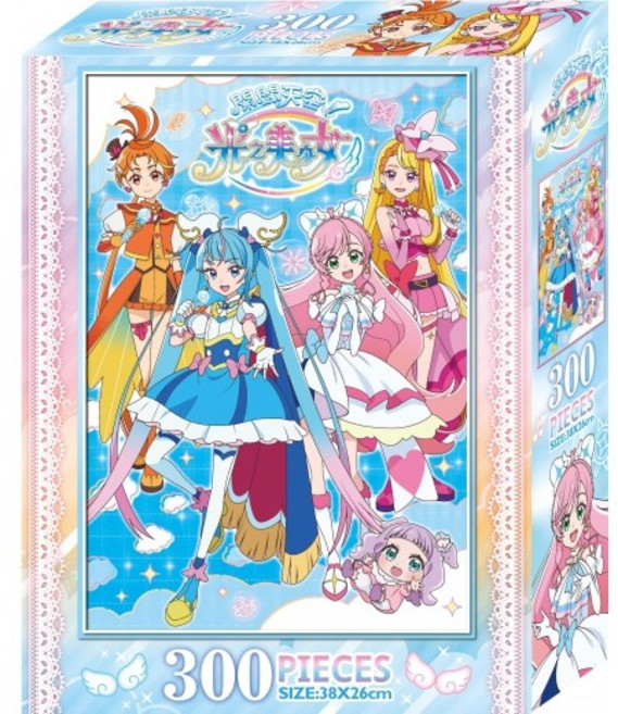 開闊天空! 光之美少女 300片盒裝拼圖 PQD13A, 詳見包裝, 詳見包裝, 詳見包裝
