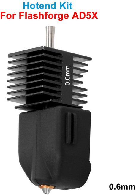 FLA ORGE AD5X 25 핫엔드 업그레이드된 액세서리용 키트 프린터 3D 8MM용, 1 set, 0.6mm hotend