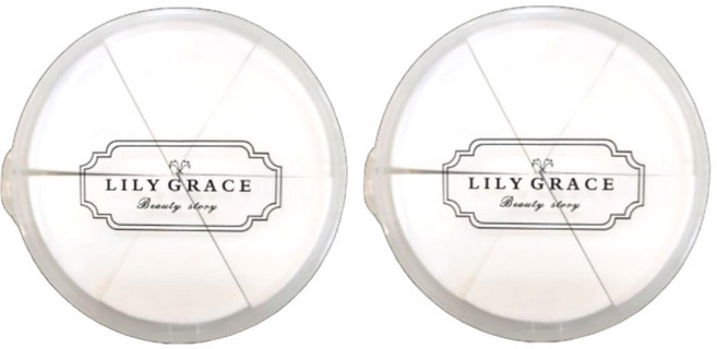 수분 촉촉 하이드로 스펀지 6개입 휴대용 케이스포함, 2개, 화이트