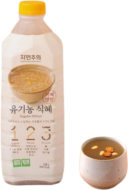 자연주의 유기농 식혜 개봉 후 냉장 보관, 단품, 1.8L, 2개