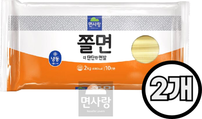 면사랑 쫄면, 2개, 2kg