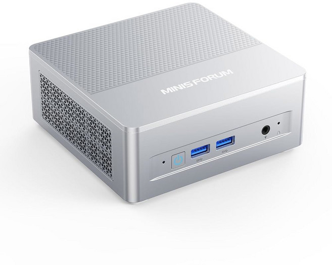 미니포럼 AI X1 Pro 370 미니 PC AMD 라이젠 HX370 최대 1GHz 12C 24T 데스크톱 컴퓨터 라데온 890M 32GB DDR5 1TB PCIe SSD 8K, X1 Lite-255-Barebone