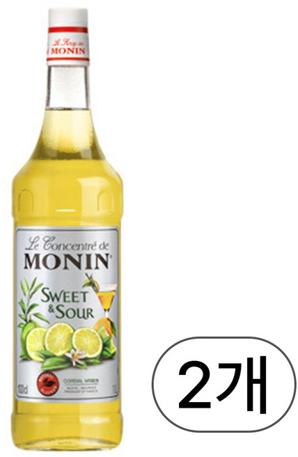 모닌 스윗앤샤워믹스 (액상), 1L, 2개